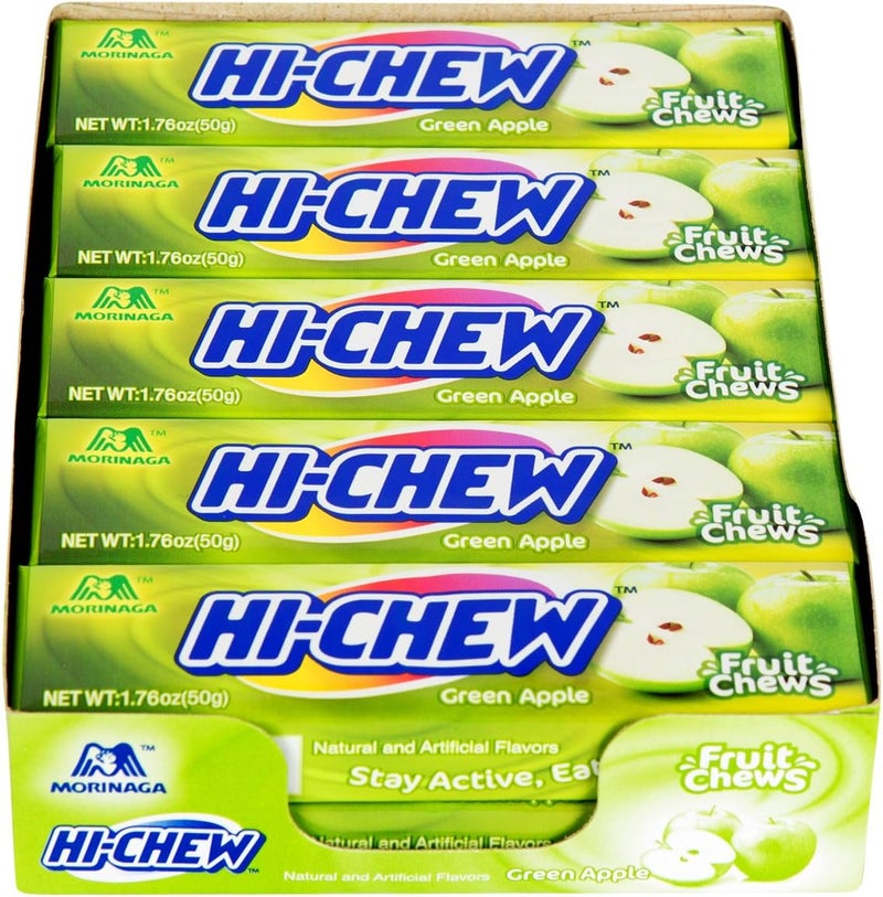 Hi-Chew Green Apple Fruit Candy - Pack of 10